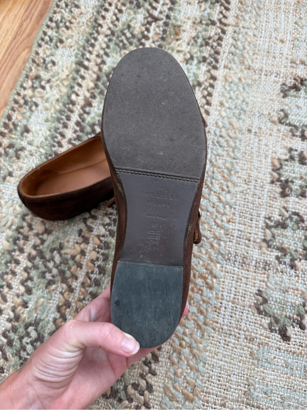 Sezane Valentin Low Ballerinas Mocha - Size 8 - Picture 9 of 9
